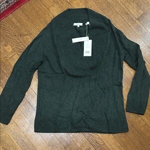Vince Forest Green Cowl Neck Sweater